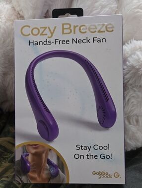 Cozy Breeze Hands-Free Neck Fan - Purple